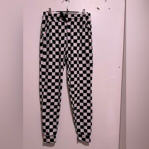 Checkered joggers